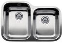 31-5/16 x 20-7/8 in. No Hole Stainless Steel Double Bowl Undermount Kitchen Sink in Satin Polished