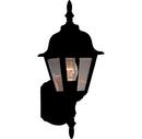 16-1/2 in. 100 W 1-Light Medium Lantern in Black