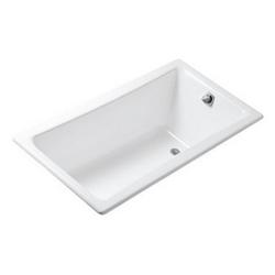 60 x 32 in. Soaker Drop-In Bathtub in Stucco White
