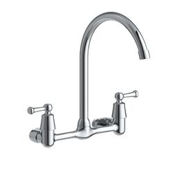 Two Handle Kitchen Faucet in Polished Chrome
