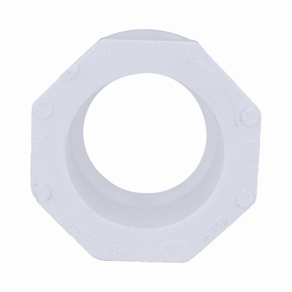 White PVC DWV Bushing 