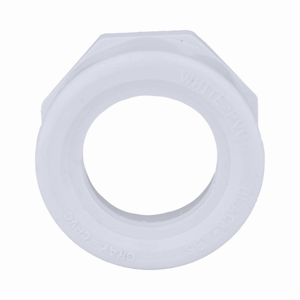 White PVC DWV Bushing 