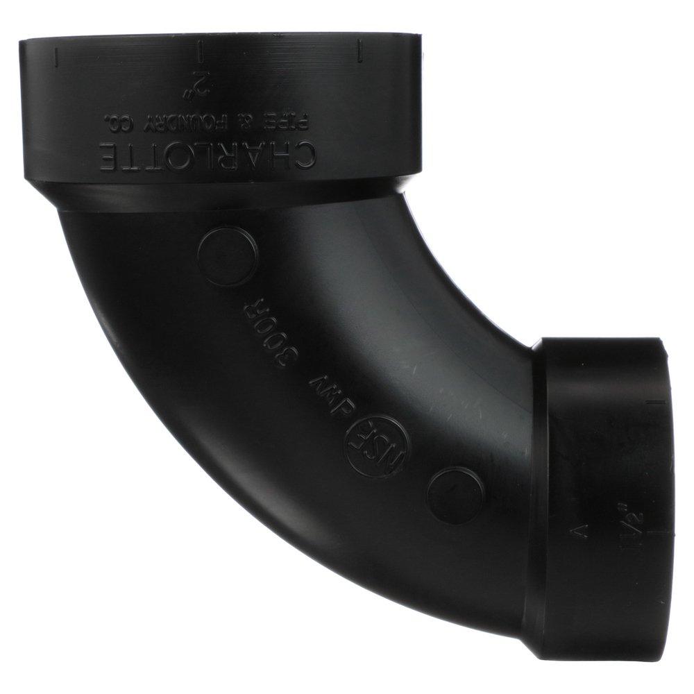 Black ABS DWV 90&deg; Elbow 