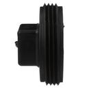 Black ABS DWV Cleanout Plug 