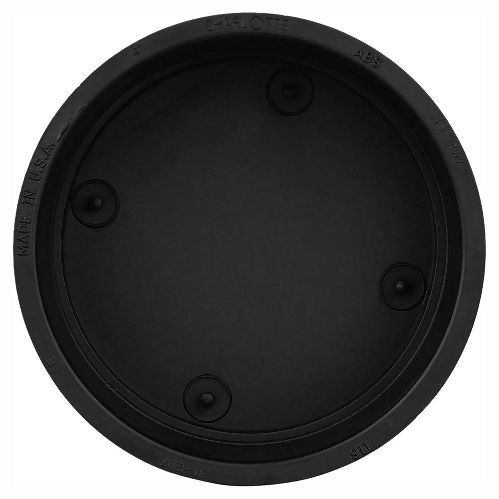 Black ABS DWV Cap 