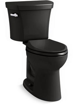 Revolution 360&reg; 1.28 gpf Elongated Two Piece Toilet in Black Black&trade;