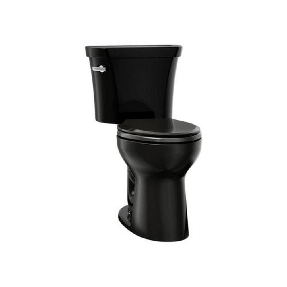 Revolution 360&reg; 1.28 gpf Elongated Two Piece Toilet in Black Black&trade; 