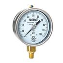 6" Dial Face Dry (Field Liquid Fillable) Lower Mount 0-200 psi Pressure Gauge with 1/4" NPT 