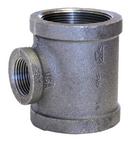 3 x 3 x 1-1/2 in. Threaded 150# Black Malleable Iron Reducing Tee
