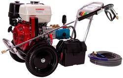 Pressure-Pro Eagle II 4000 PSI (Gas - Cold Water) Aluminum Frame Pressure Washer w/ CAT Pump & Electric Start Honda GX390 Engine