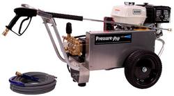 Pressure-Pro Professional 4000 PSI (Gas - Cold Water) Belt-Drive Aluminum Frame Pressure Washer w/ General Pump & Electric Start Honda GX390 Engine
