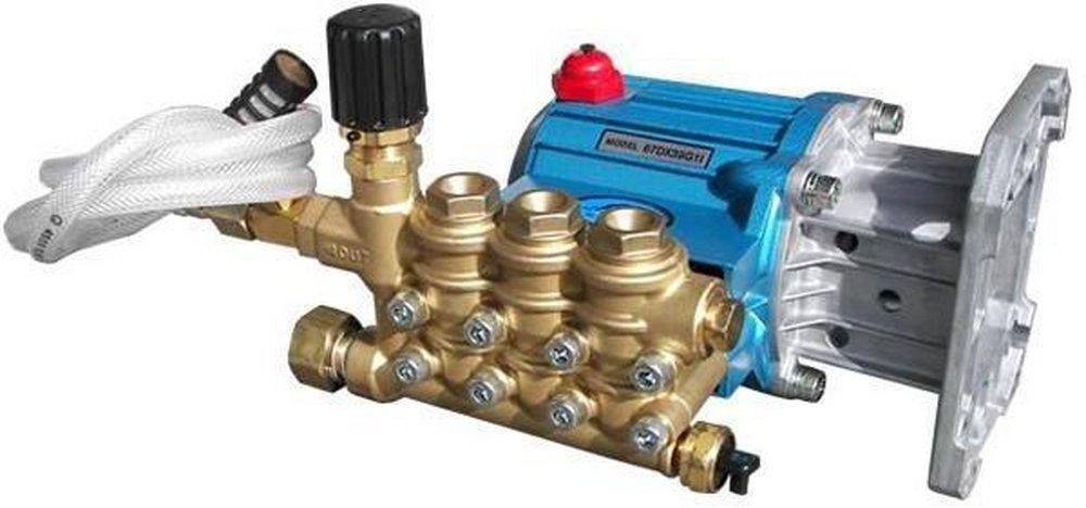 Pressure-Pro Fully Plumbed CAT 67 DX 4000 PSI 4.0 GPM (1" Shaft) Triplex Pressure Washer Pump w/ Pulsar EZ Plumbing Kit 