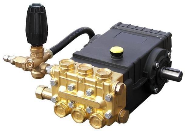 Fully Plumbed General HP4040 4000 PSI 4.0 GPM (Solid Shaft) Triplex Pressure Washer Pump with Plumbing Kit (Belt Drive) 