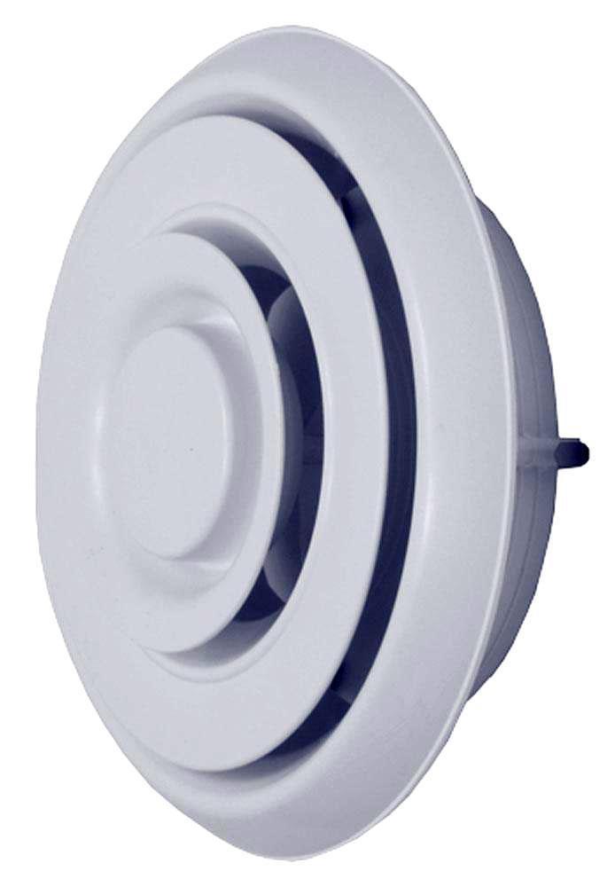 Easy Air Products Residential 6 in. Ceiling Diffuser in White Plastic ...