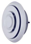 Residential 6 in. Ceiling Diffuser in White Plastic