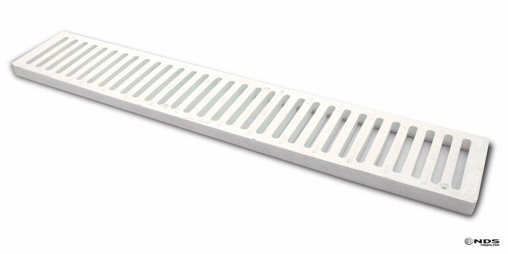 NDS White Channel Drain Grate 