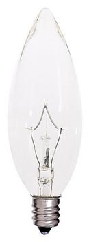 60W BA9 1/2 Dimmable Incandescent Light Bulb with Candelabra Base