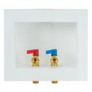 1/4-Turn Dual-Drain Sweat Washing Machine Supply Box, Contractor Pack