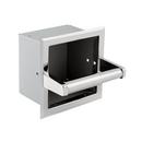 Recessed Mount Toilet Tissue Holder in Bright Stainless Steel