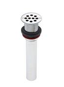 McGuire Manufacturing Chrome Plated 1- 1/4 in. Grid Drain with Strainer Less Overflow 