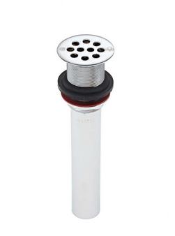 1- 1/4 in. Grid Drain with Strainer Less Overflow Chrome