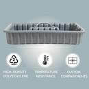 Benjamin Manufacturing Grey 9 x 3 in. Poly Grey Tote Tray 