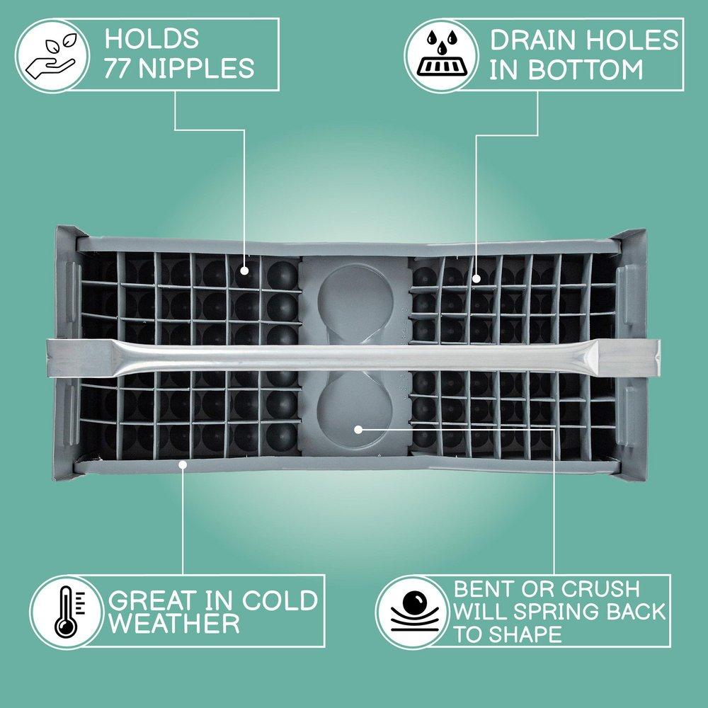 Benjamin Manufacturing Grey Nipple Tote Tray 
