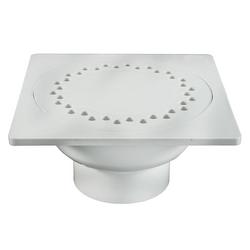 9 x 9 in. PVC Bell Trap with 4 in. Hub Fit Outlet