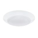 DISC 8 WIDE LED FLUSH MOUNT BOWL CEILING FIXTURE CONVERTS TO WALL SCONCE