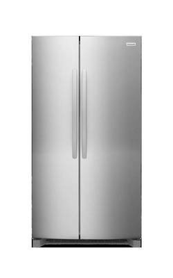 36-1/2"W 26 Cu Ft  Side by Side Garage Ready Refrigerator in Stainless Steel