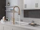 Single Handle Pull Down Kitchen Faucet in Lumicoat Champagne Bronze 