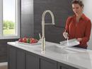 SINGLE-HANDLE PULL-DOWN SPRING KITCHEN FAUCET IN LUMICOAT POLISHED NICKEL 