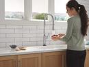 TOUCH2O TECHNOLOGY KITCHEN FAUCET WITH TOUCHLESS TECHNOLOGY IN LUMICOAT ARCTIC STAINLESS 