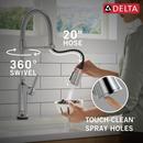 TOUCH2O TECHNOLOGY KITCHEN FAUCET WITH TOUCHLESS TECHNOLOGY IN LUMICOAT ARCTIC STAINLESS 
