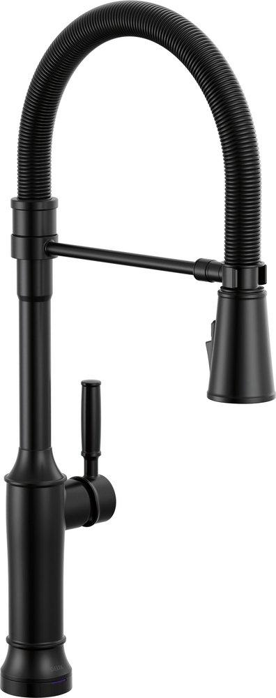 TOUCH2O TECHNOLOGY KITCHEN FAUCET WITH TOUCHLESS TECHNOLOGY IN MATTE BLACK 