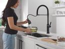 TOUCH2O TECHNOLOGY KITCHEN FAUCET WITH TOUCHLESS TECHNOLOGY IN MATTE BLACK 