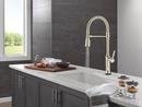 TOUCH2O TECHNOLOGY KITCHEN FAUCET WITH TOUCHLESS TECHNOLOGY IN LUMICOAT POLISHED NICKEL 