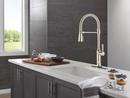 TOUCH2O TECHNOLOGY KITCHEN FAUCET WITH TOUCHLESS TECHNOLOGY IN LUMICOAT POLISHED NICKEL 