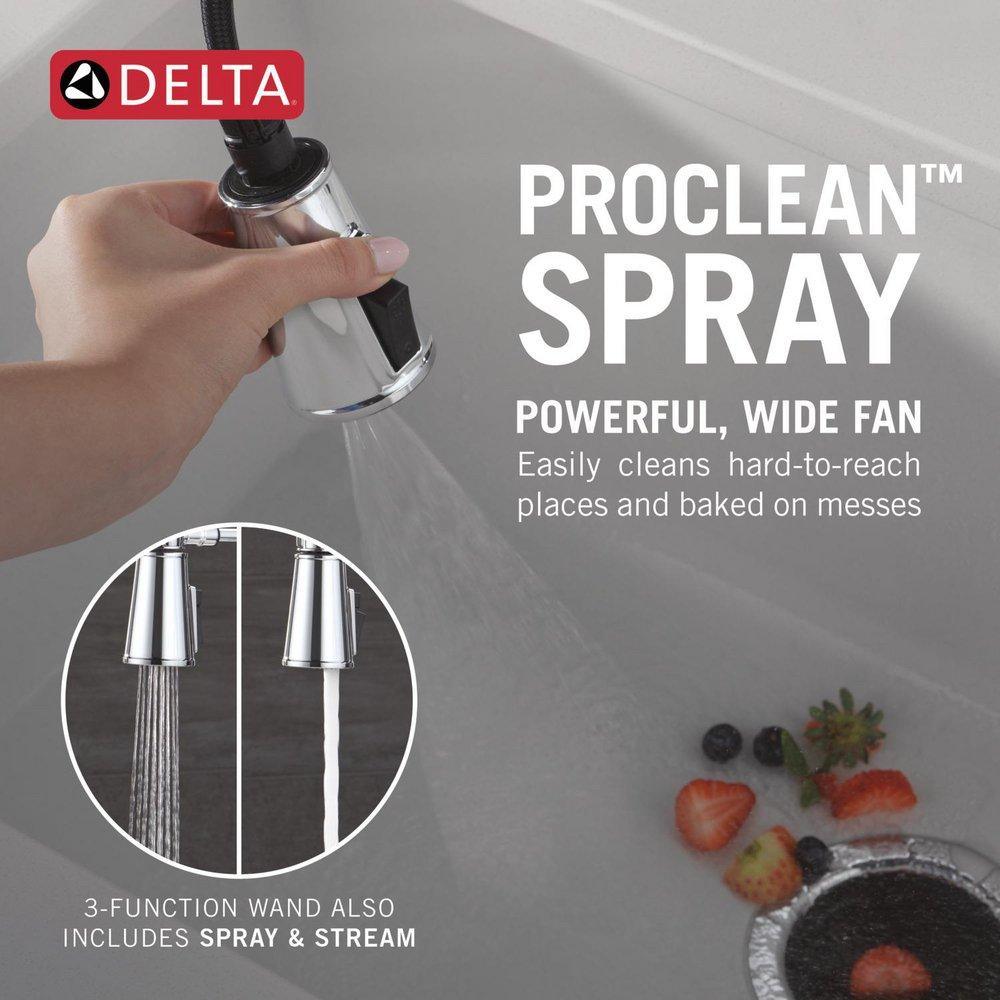 Single Handle Pull Down Touchless Kitchen Faucet in Lumicoat Chrome 