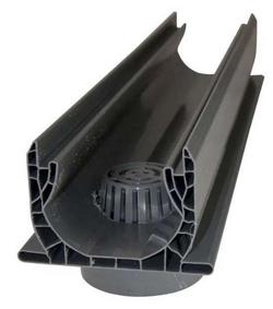 3 ft. x 2 in. Schedule 40 Bottom Outlet in Grey