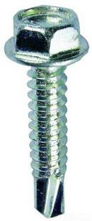 254 mm x 1 in. Zinc Plated Hex Washer Head Self-Drilling & Tapping Screw (Pack of 100)
