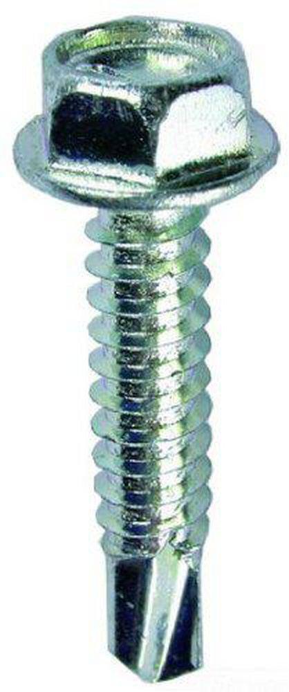 L.H. Dottie 254 mm Zinc Plated Hex Washer Head Self-Drilling & Tapping Screw (Pack of 100) 