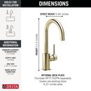 Single Handle Bar Faucet in Polished Nickel 