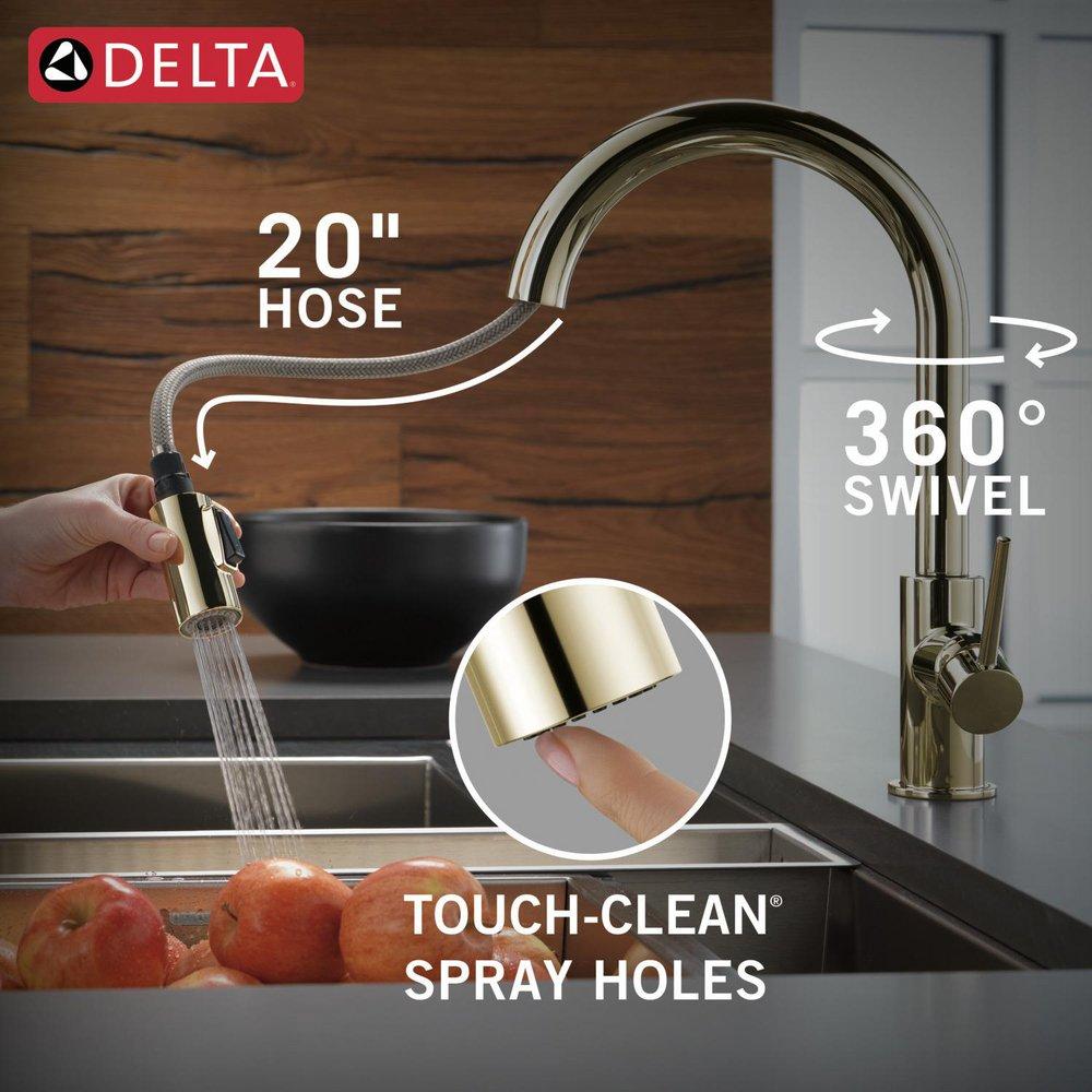 DELTA TRINSIC SINGLE HANDLE PULL-DOWN KITCHEN FAUCET 