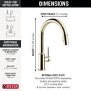 Single Handle Pull Down Kitchen Faucet in Polished Nickel 