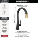 DELTA MONROVIA SINGLE HANDLE PULL-DOWN KITCHEN FAUCET 