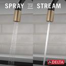 Single Handle Pull Down Kitchen Faucet in Matte Black with Champagne Bronze 