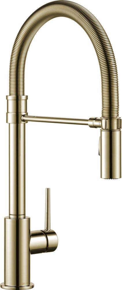 DELTA TRINSIC SINGLE-HANDLE PULL-DOWN SPRING KITCHEN FAUCET 