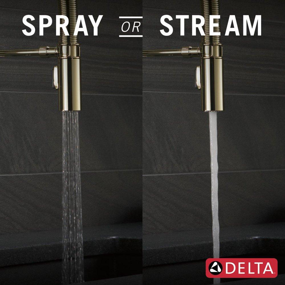 Single Handle Pull Down Kitchen Fauet in Polished Nickel 