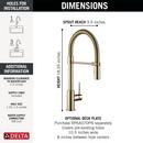 Single Handle Pull Down Kitchen Fauet in Polished Nickel 